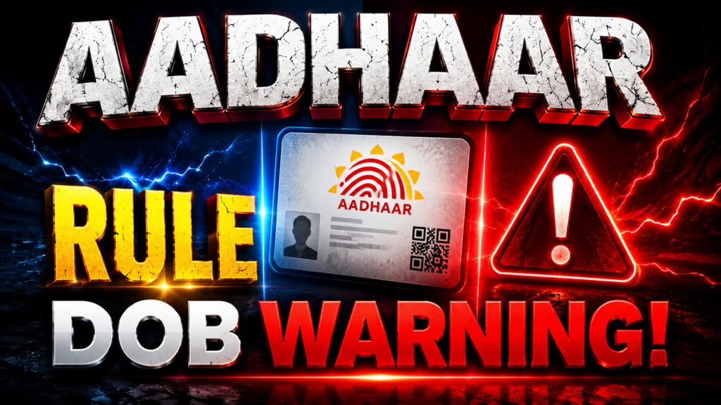 Aadhaar DOB Correction